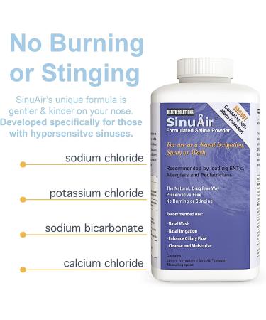 SinuPulse Elite Sinus Rinse Salt Solution 300g - Saline Powder for Sinus Irrigation and Nasal Wash - Compatible with SinuPulse System and Neti Pot - Buy Online on GoSupps.com