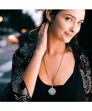 Infuseu Tree of Life Pendant Jewelry - Aromatherapy Chain & Essential Oil Diffuser Necklace for Women - Unique Meditation Gift - Buy Online on GoSupps.com