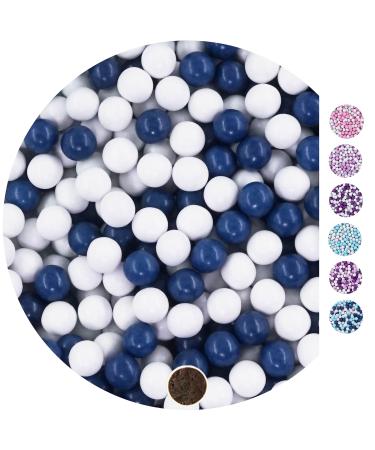 EinsSein 1kg chocolate balls mix small white-dark blue approx. 1cm - wedding gifts baptism communion confirmation perfect for test tubes - alternative for chocolate chips wedding almonds  - Buy Online on GoSupps.com