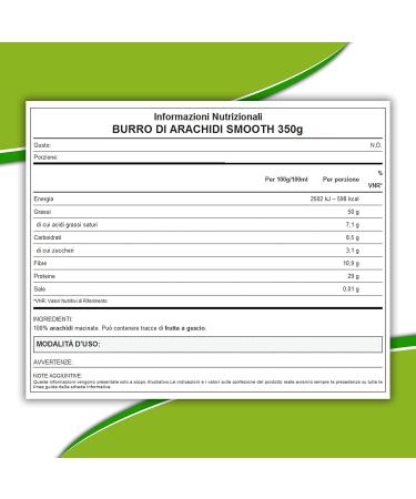  WHY NATURE WHY NATURE PEANUT BUTTER - Gluten-Free Peanut Butter - Thickening Cream - Smooth - 350g - Buy Online on GoSupps.com