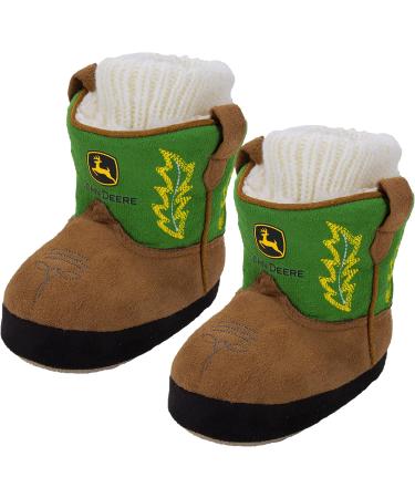 John Deere Baby Boys' Green Cuffed Boot Slipper Socks - Size 0-6 Months - Buy Online on GoSupps.com