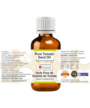 Buy Greenwood Essential Pure Tomato Seed Oil - Cold Pressed 30ml | Fragrance Free Solanum Lycopersicum - International Shipping Available - Buy Online on GoSupps.com