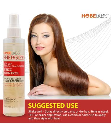 Hobe Labs Energizer Frizz Control 6 oz - Eliminate Frizz Tangles & Boost Shine | Plant-Based Hair Smoothing Solution - Buy Online on GoSupps.com