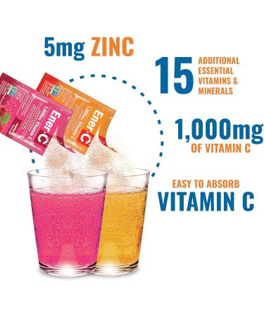 Ener-C Multivitamin Drink Mix - Vitamin Packets for Water Electrolytes Powder Packets Drink Mix Hydration Liquid Mix Immune Booster for Adults Healthy Energy - Orange & Raspberry (60 Count) Orange & Raspberry 1.18 Poun  - Buy Online on GoSupps.com