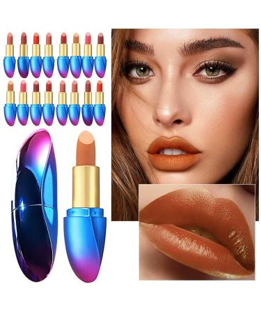 HHSEYEWELL Terracotta Lipstick - Gradient 24 Colors, Daily & Party Cosmetics with Lip Liner & Sharpener - Aunt Red & Multi Color Options - Buy Online on GoSupps.com