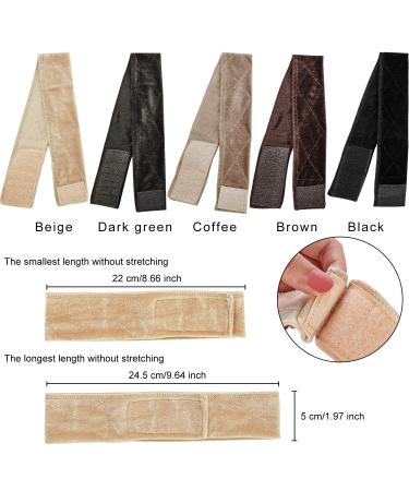 Willbond Velvet Wig Grip Band - 10 Pack | Adjustable Non-Slip Headband for Men and Women - Buy Online on GoSupps.com