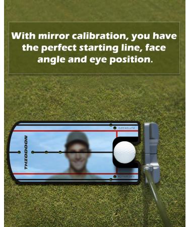 THIODOON Golf Putting Alignment Mirror - 12x6 inches - Training Aid for Beginners - Buy Online on GoSupps.com