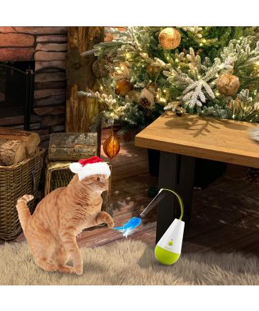 Interactive Cat Feather Toy | Automatic Cat Wand Toy with Catnip | Fun Culbuto Kitten Toys | All for Paws Pet Toys - Buy Online on GoSupps.com