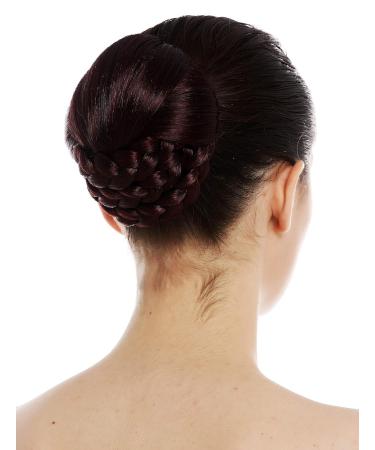 WIG ME UP HYD-6051-2/39 Hairpiece Bun - Braided Black Red Mix Chignon for Stylish Updos - Buy Online on GoSupps.com
