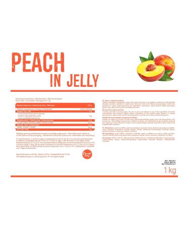 All-Nutrition Low-Calorie Fruit Jelly - Sweet Dessert with Large Peach Pieces for Muscle Building - 1000g Pack - Buy Online on GoSupps.com