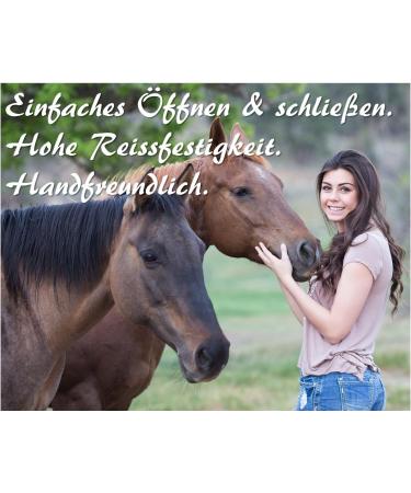 Premium Knitting Panic Hooks for Horses - Stylish Tiebar Trick Leashes for Ponies Donkeys & Goats (Light Blue/Blue) - Shop Internationally - Buy Online on GoSupps.com