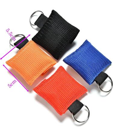 Buy RTRTGS 4-Piece Ventilation Mask Set | CPR Masks with Carabiners & Check Valve for First Aid & AED Training - International Shipping - Buy Online on GoSupps.com