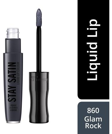Rimmel London Stay Satin Liquid Lipstick 860 Glam Rock - Long-Lasting Satin Finish - Buy Online on GoSupps.com
