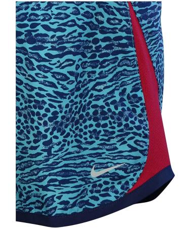 Nike Big Girls' Dri-Fit 5K Printed Running Shorts - Light Blue - Large | Ages 7-16 - Buy Online on GoSupps.com