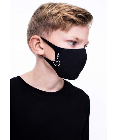 Airinum Lite Air Mask | Reusable Face Mask Washable Cover Mask for Men Women and Kids X-Small Stormy Black - Buy Online on GoSupps.com