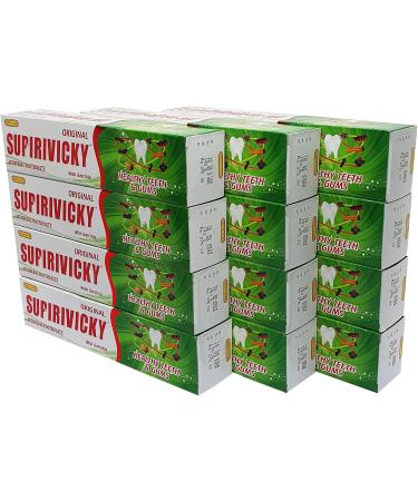 Siddhalepa Supirivicky Ayurvedic Toothpaste 110g - Pack of 12 | Buy Internationally for Healthy Teeth - Buy Online on GoSupps.com