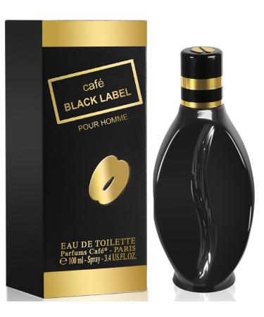 Cafe Black Label Eau De Toilette Spray for Men 3.4 Ounce