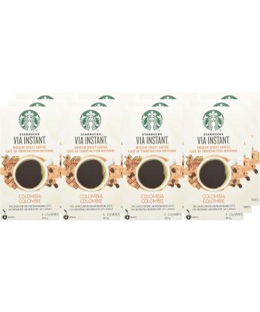 Starbucks VIA Instant Colombia (Pack of 12) Colombia 96 count Colombia Colombia Medium Roast 3.3 g (Pack of 96) - Buy Online on GoSupps.com