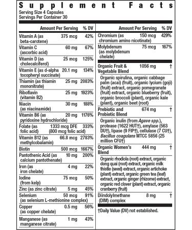 Rainbow Light Women's Multivitamin - 120 Vegetarian Capsules for Optimal Health - Buy Online on GoSupps.com