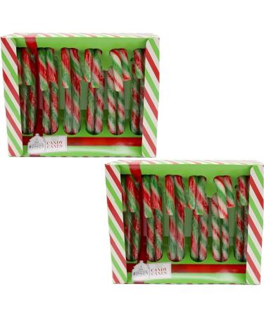2x Candy Canes Bonds Peppermint for Christmas 12pk | Christmas Candy Canes Sweets Gift | Candy Cane Stockings | Sweets Bulk | Christmas Tree Decorations | Gingerbread House Kit | 144g - Buy Online on GoSupps.com