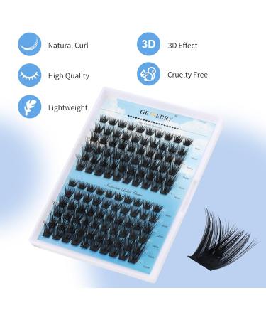 GEMERRY Cluster Lashes D Curl 8-16 Mix - 120pcs Mega Volume Ribbon Eyelash Extensions - Buy Online on GoSupps.com