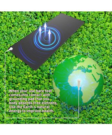 Buy Tingmhua Grounding Mat with 2 Cables - Improve Work & Sleep | 100x30 cm PU Pad for Computer & Bed | International Shipping Available - Buy Online on GoSupps.com