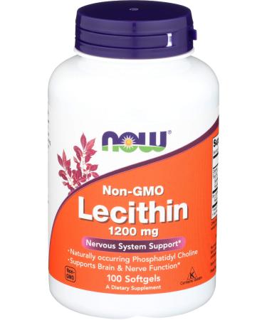 Lecithin 19 Grain 1200 mg Now Foods 100 Softgel - Buy Online on GoSupps.com