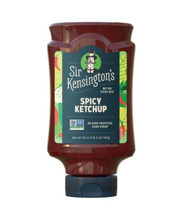 Sir Kensington's Spicy Ketchup From Whole Tomatoes, No High Fructose Corn Syrup, Gluten Free, Non- GMO Project Verified, Shelf-Stable, 20 oz