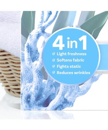 Downy Light Mega Dryer Sheets Fabric Softener Dryer Sheets Ocean Mist 120 Count - Buy Online on GoSupps.com