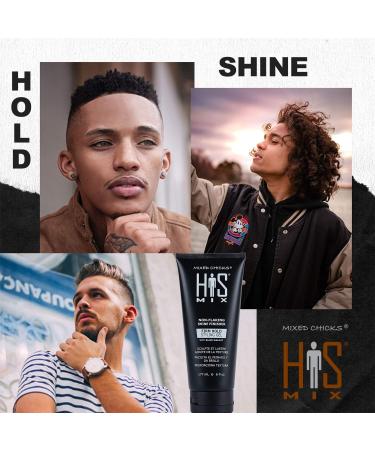 Mixed Chicks HIS MIX Shine Finisher Firm Hold Gel for Men - 6 fl. oz | Best Hair Styling Gel for All Hair Types - International Shipping - Buy Online on GoSupps.com