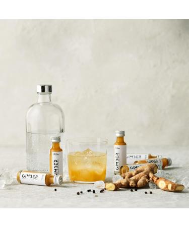 GIMBER Ginger Concentrated Soft Drink with Ginger Lemon and Herbs - Box of 10 Shots of 20 ml - Buy Online on GoSupps.com