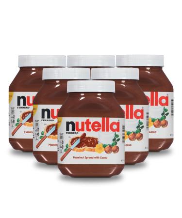 Nutella Chocolate Hazelnut Spread Perfect Topping for Pancakes 35.2 Ounce Pack of 6 - Buy Online on GoSupps.com