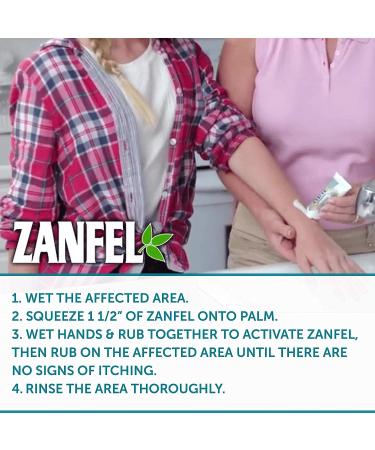 ZANFEL Poison Ivy, Oak & Sumac Wash - 3 Pack (1 fl oz/29 ml) Solution for Reaction from Exposure - Best for Poison Ivy, Oak, Sumac - Buy Online on GoSupps.com