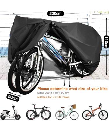 ENGWE Heavy Duty 2 Bike Cover | Waterproof 210D Oxford Fabric | Outdoor Storage for Mountain, Road, Electric Bikes | Rain, Sun, UV Protection | Dustproof, Windproof | Lock Holes Included - Buy Online on GoSupps.com