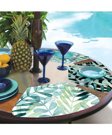 Gossamer Palms Reversible Wedge Shaped Placemat Set - Set of 4, Made in the USA - Buy Online on GoSupps.com