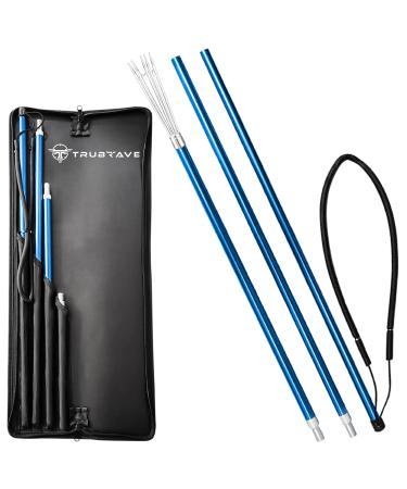 Trubrave - Sling Fishing Spear - Travel Aluminum Pole Spear for Fishing with Stainless Steel Prong 5 Paralyzer Tips, 3-in-1 & Travel Bag