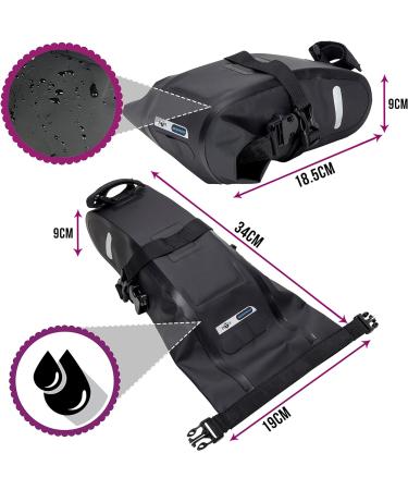 BTR Waterproof All-Weather Bicycle Saddle Bag | Durable Saddle Bags for Bike | International Shipping - Buy Online on GoSupps.com