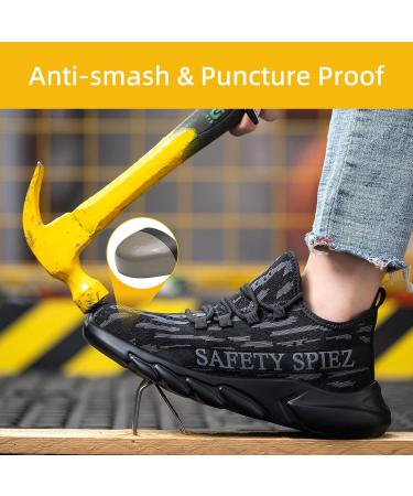 SPIEZ Orthotic Arch Support Insoles & Steel Toe Shoes Bundle for Men - Heavy Duty Inserts for Indestructible Work Sneakers - Buy Online on GoSupps.com