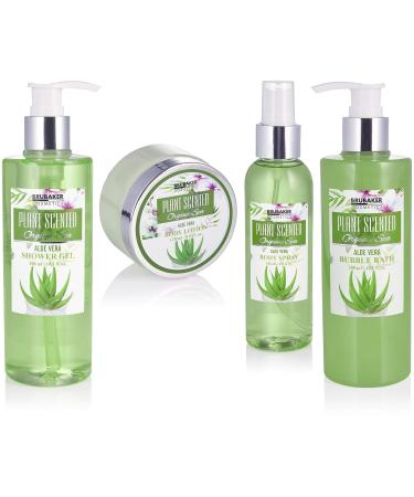 BRUBAKER Aloe Vera Bath & Shower Set | 11-Piece Gift Set in Vintage Tub - International Shipping Available - Buy Online on GoSupps.com