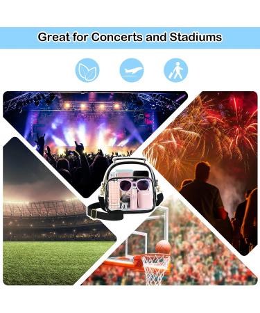 Hysagtek Clear Purse for Women - Stadium Approved Crossbody Bag - Buy Online on GoSupps.com