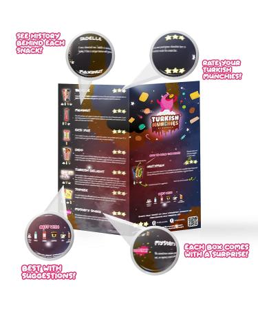 Maxi International Snack Box: Premium Exotic Foreign Snacks & Unique Food Gifts | Turkish Gourmet & World Candies | Dark Space Themed Box | 21 Full-Size Snacks - Buy Online on GoSupps.com