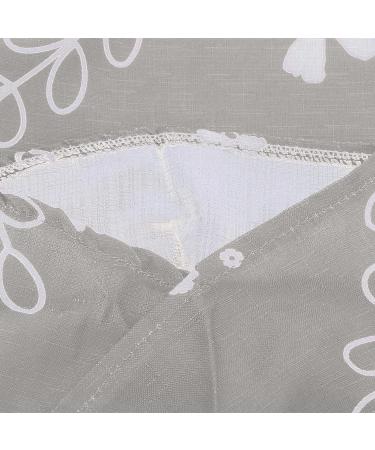 Women's Relaxed Fit Wide Leg Linen Pants with Pockets - Gray, Small | Casual Summer Boho Sweatpants for Lightweight Beach Vacation - Buy Online on GoSupps.com