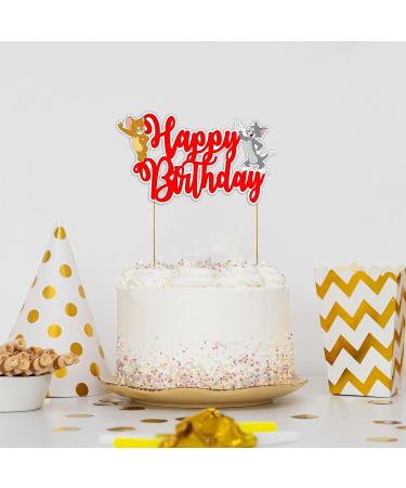 Seyal Tom & Jery Happy Birthday Cake Topper - Buy Online on GoSupps.com