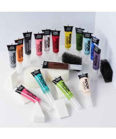Moon Creations Face & Body Paint Tubes | Pale Skin 15ml | Cruelty-Free UK Made | Ready to Use for Kids & Adults | Halloween & Festival Face Paint - Buy Online on GoSupps.com