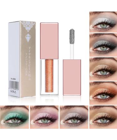 Liquid Eyeshadow 38g Sparkling Eyeshadow Liquid Pearlescent Eyeshadow Nonsmudge Waterproof and Long Lasting Bronze Gold - Buy Online on GoSupps.com