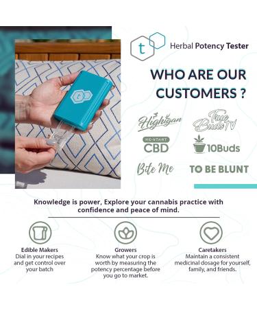 tCheck Portable Potency Tester | New UV Spectrometer Technology for Fast & Accurate Results | App Controlled Home Tester (Blue) - Buy Online on GoSupps.com