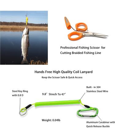 PAFASON 4.5 Inch Stainless Steel Fishing Cord Scissors - High-Precision Cut Ergonomic Handle & Safety Cover - Ideal for Seamless Fishing Experience - Buy Online on GoSupps.com