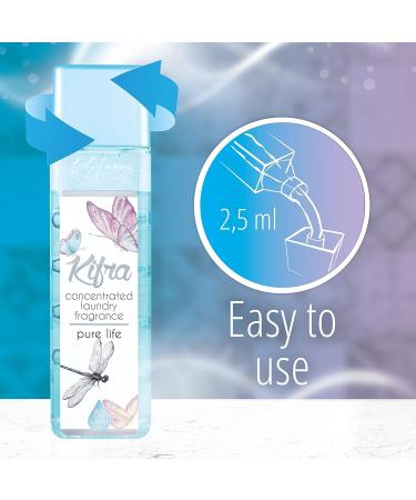 KIFRA PURE LIFE Concentrated Laundry Fragrance 200ml - Long-lasting Scent for 80 Washes - Buy Online on GoSupps.com
