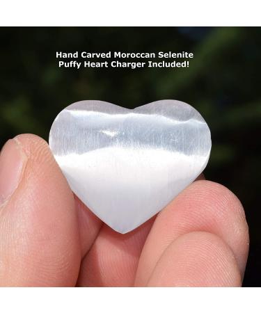 Zenergy Gems Natural Gemstone Crystal Nugget Bracelet with Selenite Heart - Amethyst - Buy Online on GoSupps.com