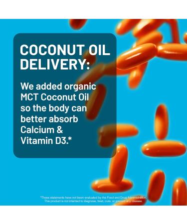NatureWise High-Purity All-Natural Calcium 1250mg + Vitamin D3 1000IU + Organic MCT Coconut Oil - Pregnancy Safe + Non-GMO - Absorption Friendly Gluten Free - 60 Softgels 30-Day Supply Unflavored 60 Count (Pack of 1) - Buy Online on GoSupps.com